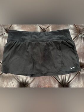 Nike Black Skort/Swim with White Swoosh